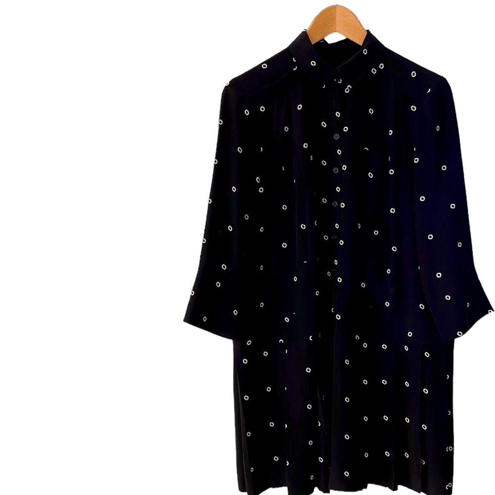 J CREW COLLECTION 100% silk dress button down with pockets size 6. Lined.